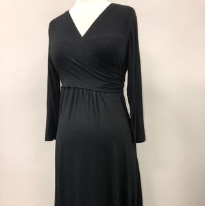 Black GAP maternity wrap dress